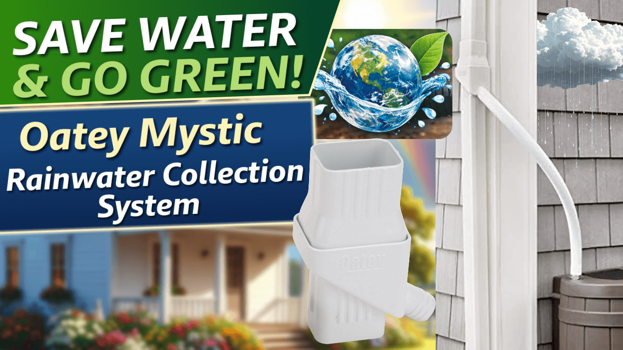 🌧️ Save Water & Go Green with the Oatey Mystic Rainwater Collection System!