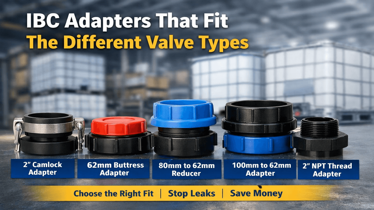 IBC valve adapter types