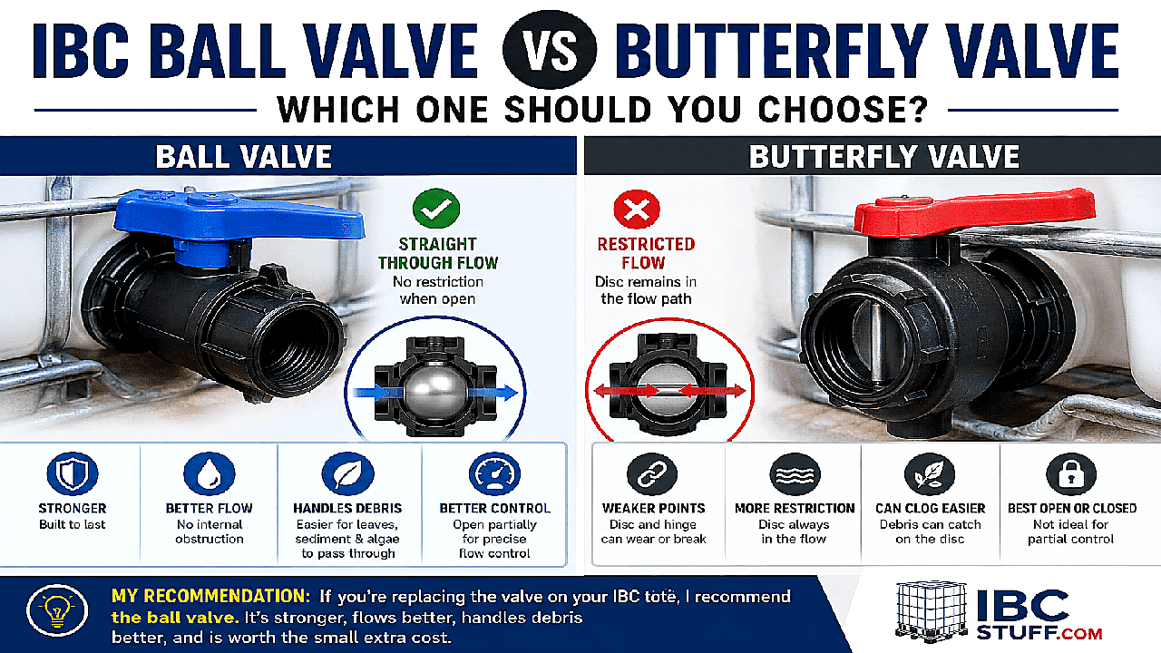 IBC Ball Valve vs Butterfly Valve